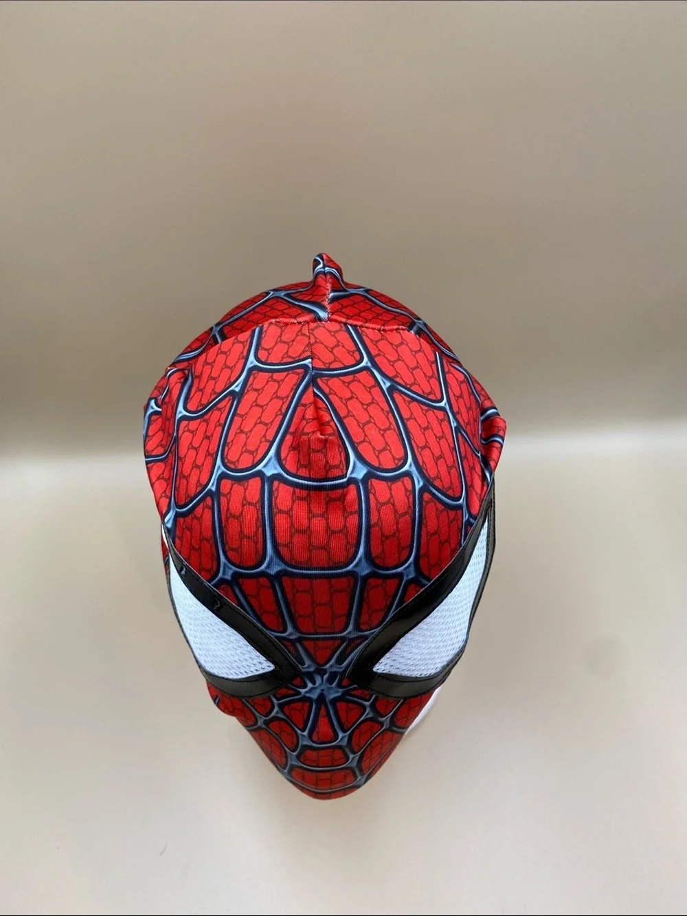 Mens Spider-Inspired Red & Blue Face Mask Costume Set Spider-Man large new